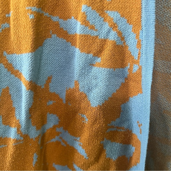 Soft Surroundings cardigan blue terra cotta large - Picture 2 of 6